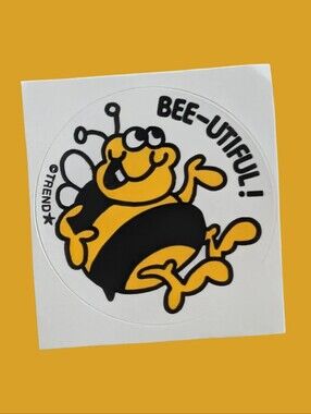 Honey "Bee-utiful" Scratch & Sniff Retro Sticker